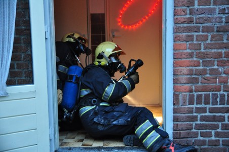 Brandweer oefening aan de Paul Krugerstraat Waalwijk