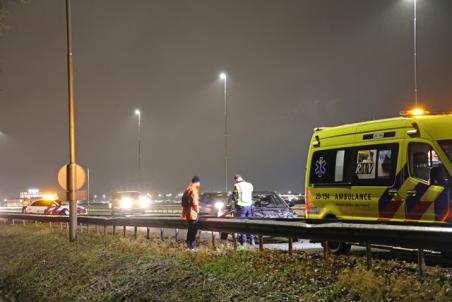 Eenzijdig ongeval op de A59 (Maasroute) Waalwijk