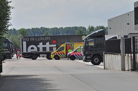 Incident op bedrijfsterrein aan de Gragtmansstraat Waalwijk