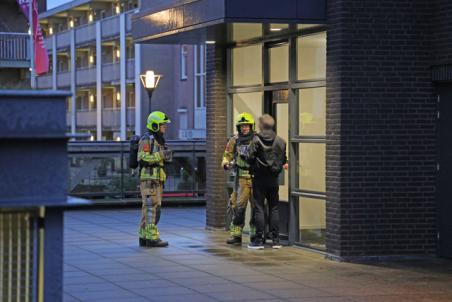 Brandweer rukt uit voor gaslek in woning aan de Anna van Burenstraat Waalwijk