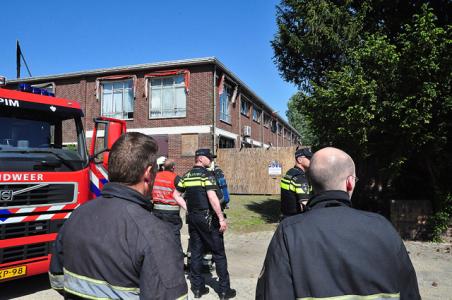 Binnenbrand in leegstaand pand aan de Taxandriaweg Waalwijk