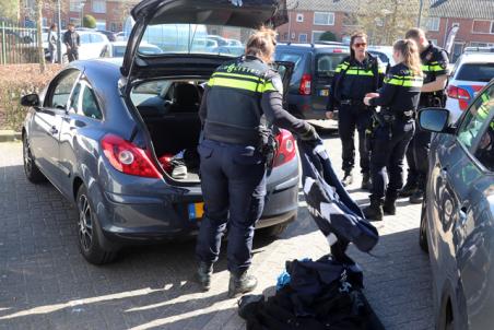 Politieachtervolging eindigt aan het Bloemenoordplein Waalwijk