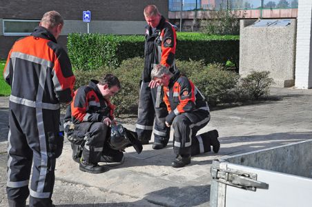 Brandweer rukt uit voor gaslek aan de Noordstraat Waalwijk