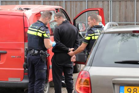 Politieachtervolging aan de Burgemeester Verwielstraat Waalwijk