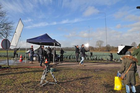 Grote filmset aanwezig aan de Overstortweg Waalwijk