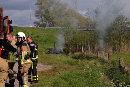 Buitenbrandje aan de Hoogeindse Rondweg Waalwijk