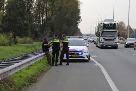 Man (77) fiets op snelweg A59 (Maasroute) Waalwijk