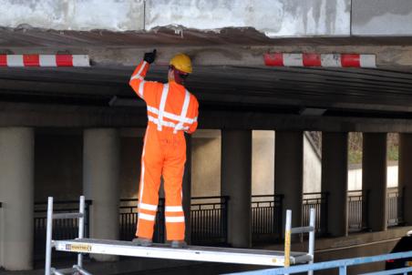 Reparatiewerkzaamheden aan viaduct aan de Hertog Janstraat Waalwijk