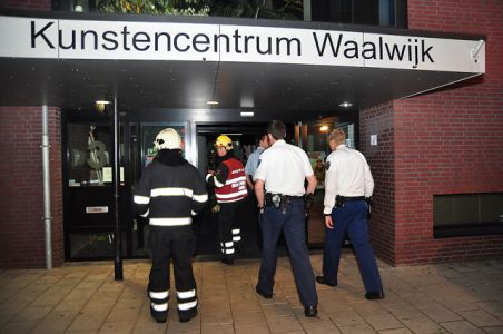 Brandgerucht bij Kunstencentrum aan de Irenestraat Waalwijk