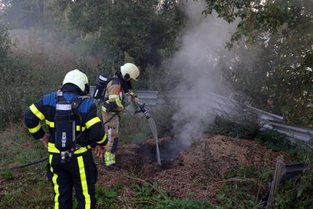 Brandweer rukt uit voor buitenbrandje aan de Drunenseweg Waalwijk