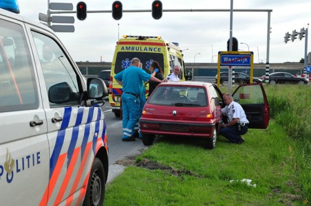 Kleine aanrijding aan de Prof. Kamerlingh Onnesweg Waalwijk