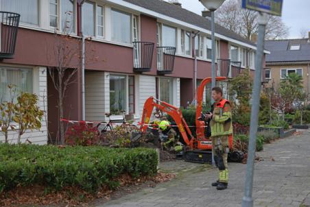 Gaslek ontstaan tijdens graafwerkzaamheden in Waalwijk