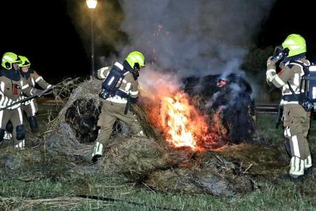 Hooirollen in brand aan de Noorder-Allee Waalwijk