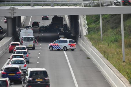 File op de Midden-Brabantweg door ongeval bij Waalwijk