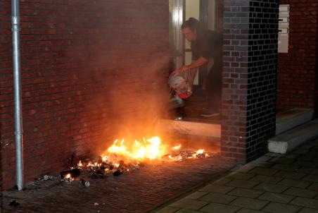 Buitenbrand aan de Grotestraat Waalwijk