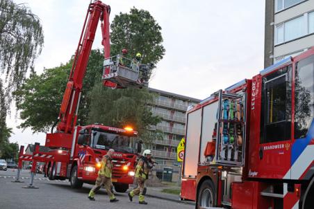 Brandje in sloopflat aan het Larixplein Waalwijk