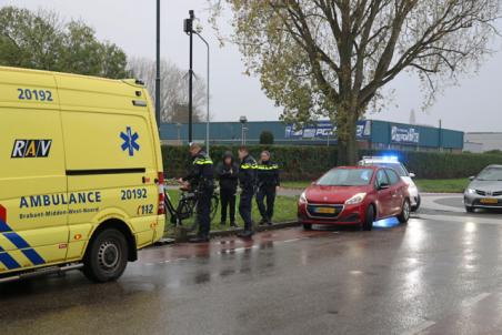 Aanrijding tussen fietser en auto aan de Industrieweg Waalwijk