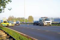 Drie auto’s botsen op elkaar op de A59 (Maasroute) Waalwijk