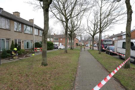 Gaslek bij graafwerkzaamheden aan Wijnruitstraat Waalwijk