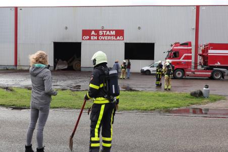 Broei bij cacao-opslag A.Stam aan de Vijzelweg Waalwijk