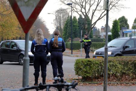 Politiecontrole met lasergun aan de Akkerlaan Waalwijk