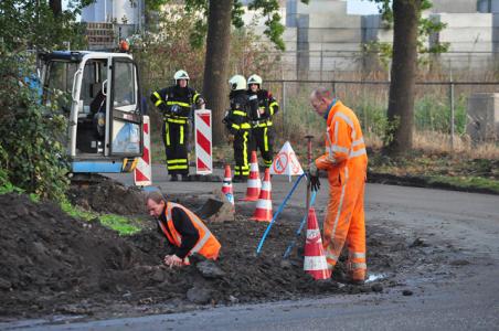 Wegwerkers veroorzaken gaslek: straat in Waalwijk volledig afgesloten