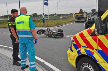 Motorijder gewond na aanrijding in Waalwijk