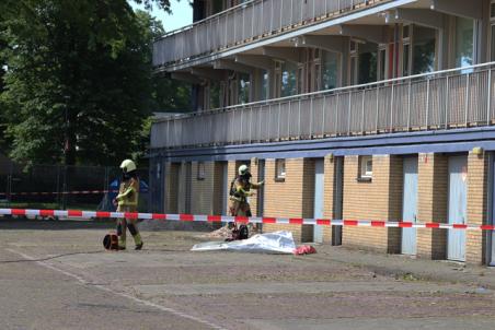 Gaslek in leegstaand flatgebouw aan het Larixplein Waalwijk