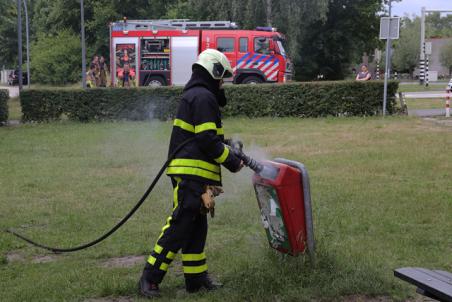 Prullenbakje in brand aan de Drunenseweg Waalwijk