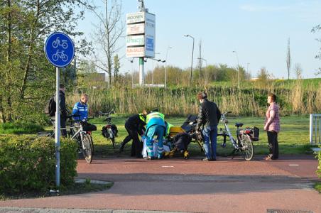 Fietsster gewond na botsing met andere fietser op Halve Zolenpad Waalwijk
