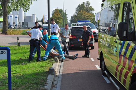 Aanrijding tussen fietser en auto aan de Industrieweg Waalwijk