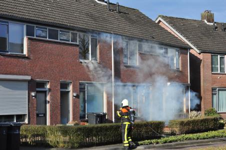 Brand in woning Edouard Lalostraat Waalwijk