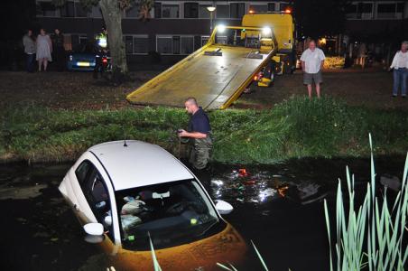 UPDATE: Dronken bestuurder rijdt sloot in aan de Eerste Zeine Waalwijk