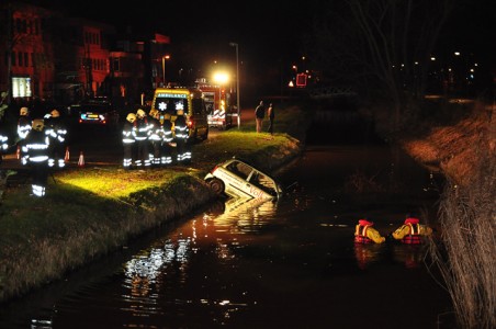 Update: Man (19) raakt ernstig gewond door auto te water aan de Elzenweg Waalwijk