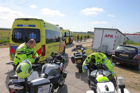 Man gereanimeerd na aantreffen in berm aan Industrieweg in Waalwijk