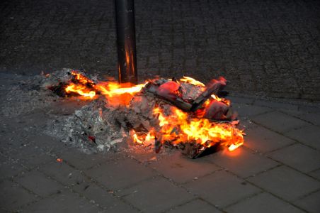 Papier in brand aan de Adriaen Poirtersstraat Waalwijk