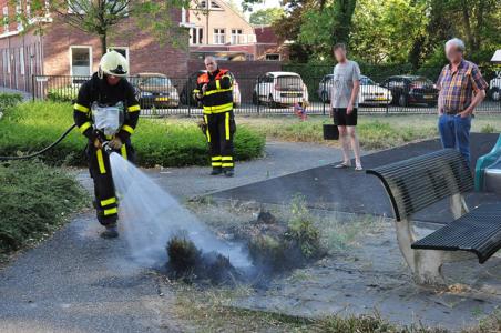 Buitenbrand bij speeltuin in Waalwijk