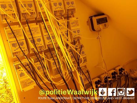 Hennepkwekerij in woning aan de Ockeghempark Waalwijk