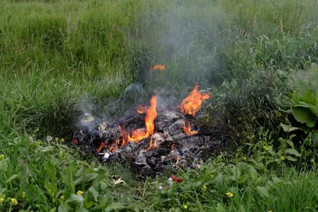 Buitenbrandje aan de Pompweg Waalwijk