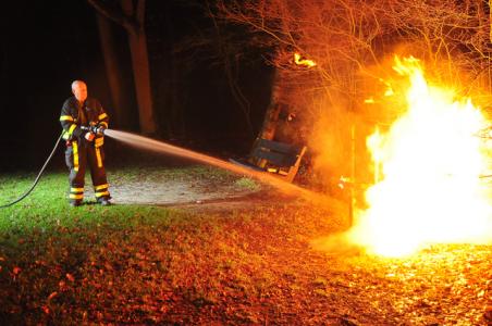 Weer brand gesticht bij speeltuin Lido in Waalwijk