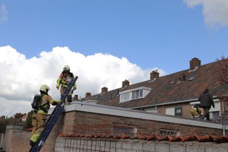 Brand op aanbouw aan de van Assendelftstraat Waalwijk