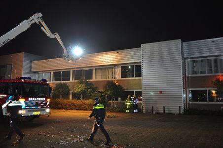 Vermoedelijk brandstichting in kantoor aan de Altenaweg Waalwijk