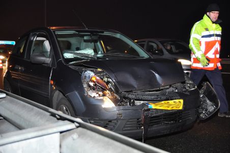 Aanrijding tussen 4 auto&#039;s op de A59 (Maasroute) Waalwijk