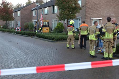 Gaslek middenin woonwijk aan de Fauréstraat Waalwijk