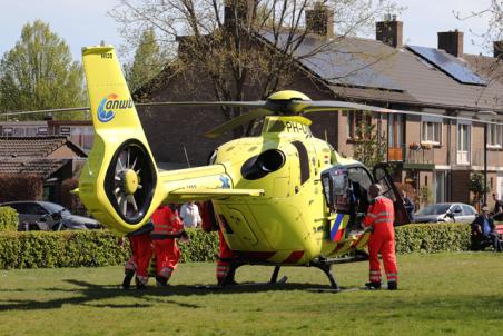 Traumahelikopter ingezet voor medisch incident aan de Albrecht Rodenbachstraat Waalwijk